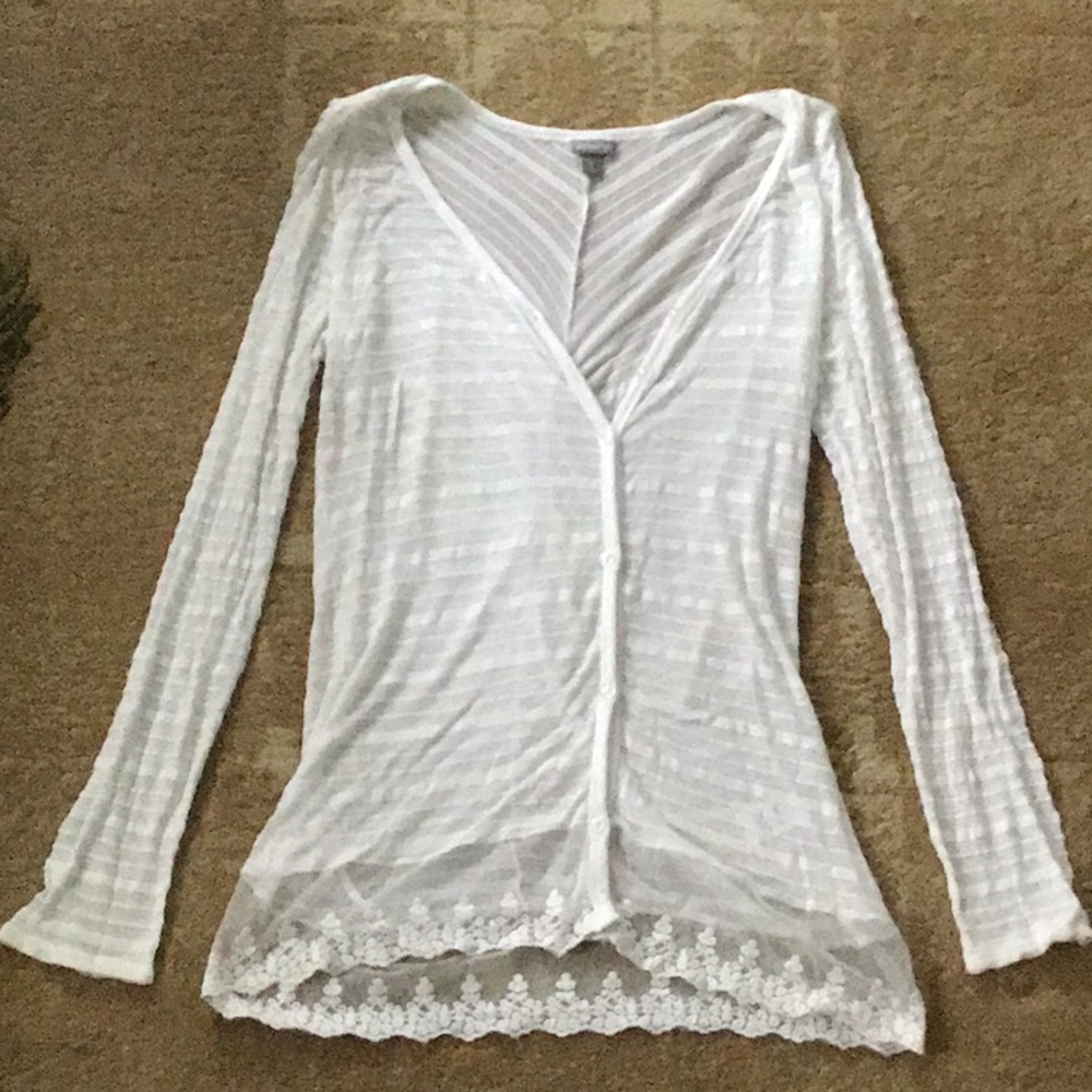 White button up top
